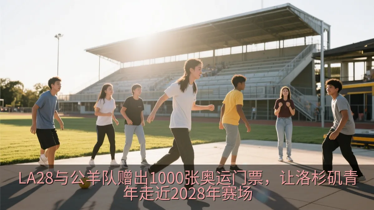 LA28与公羊队赠出1000张奥运门票，让洛杉矶青年走近2028年赛场