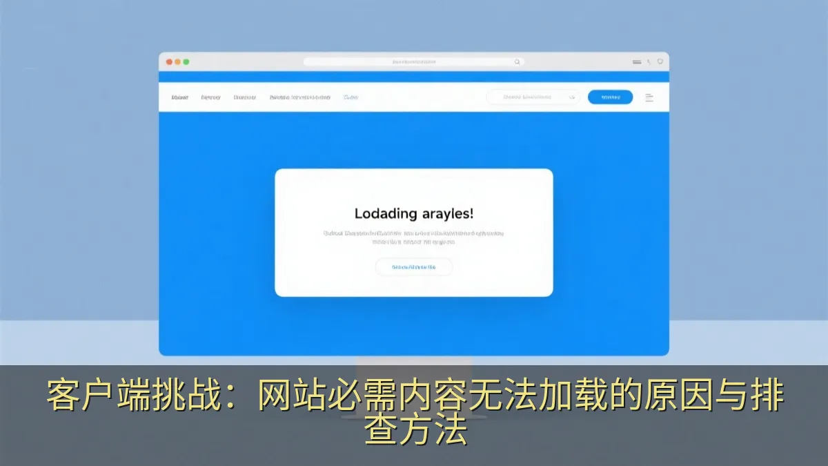 客户端挑战：网站必需内容无法加载的原因与排查方法