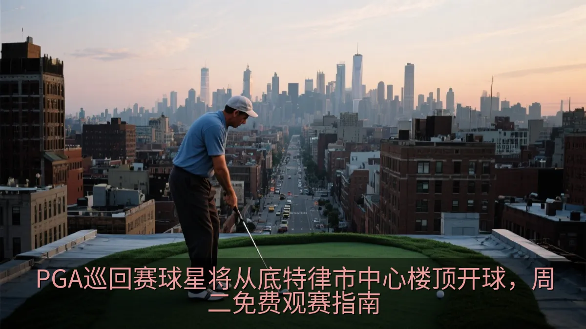 PGA巡回赛球星将从底特律市中心楼顶开球，周二免费观赛指南